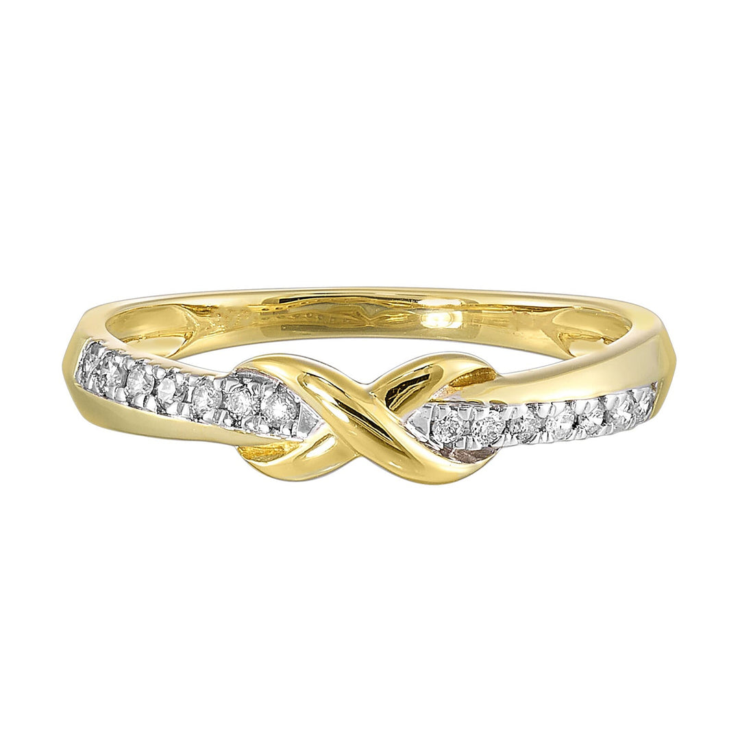 10Kt Yellow Gold Diamond 1/8Ctw Ring