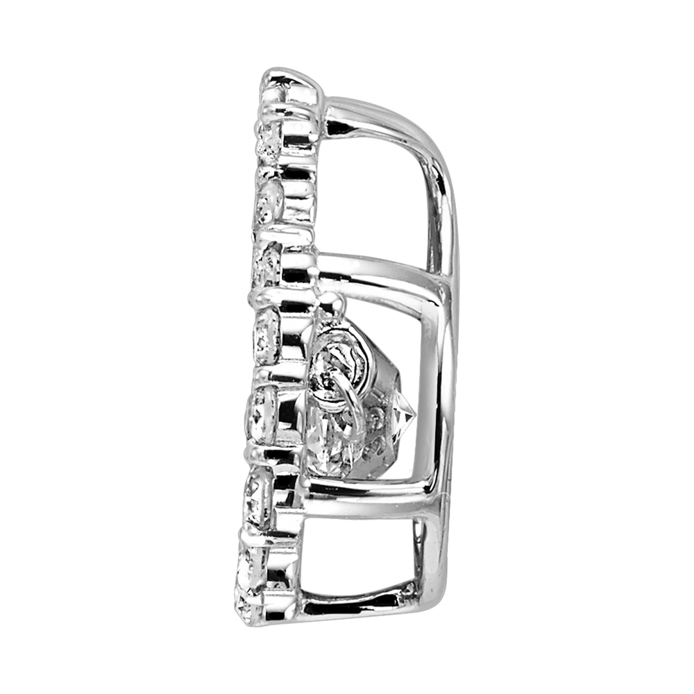 14Kt White Gold Diamond 1/2Ctw Pendant