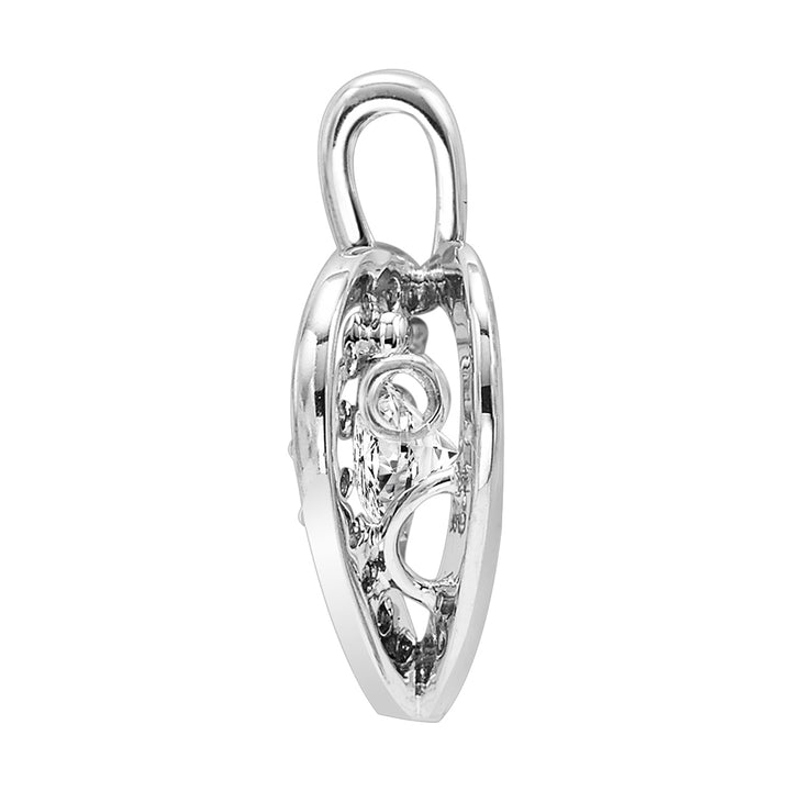 14Kt White Gold Diamond 1/3Ctw Pendant