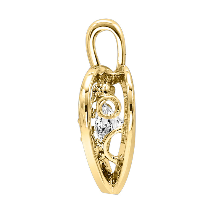 14Kt Yellow Gold Diamond 1/3Ctw Pendant