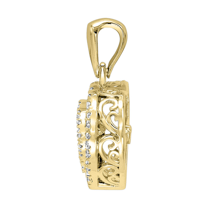 14Kt Yellow Gold Diamond 3/8Ctw Pendant