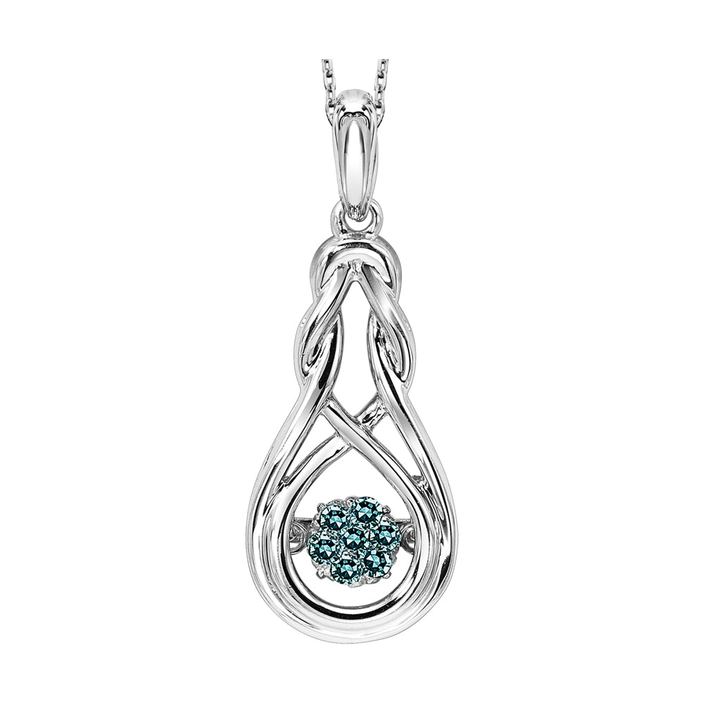 Silver Diamond 1/10Ctw Pendant