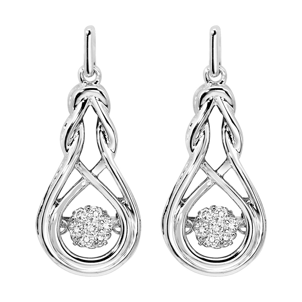 14Kt White Gold Diamond 1/7Ctw Earring