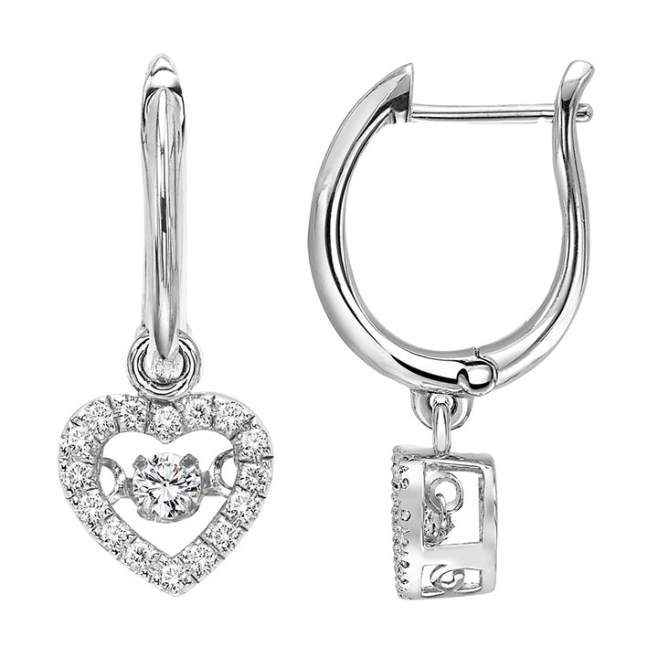 10Kt White Gold Diamond 1/5Ctw Earring