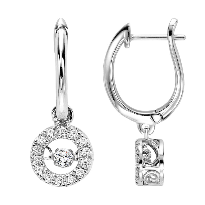 10Kt White Gold Diamond 1/5Ctw Earring