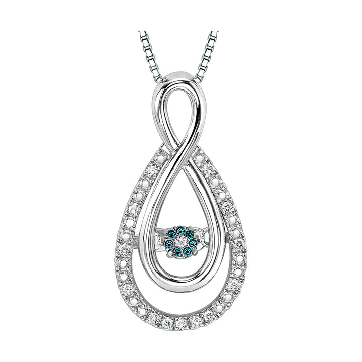 Silver Diamond 1/10Ctw Pendant