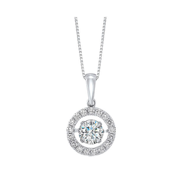 14Kt White Gold Diamond 3/4Ctw Pendant