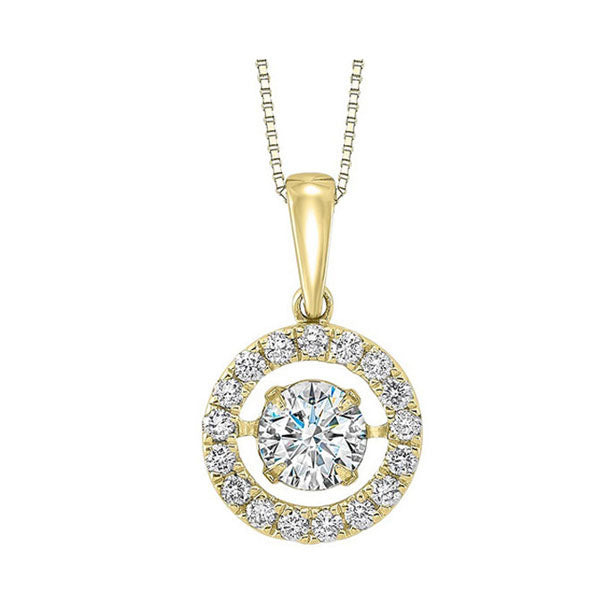 14Kt Yellow Gold Diamond 3/4Ctw Pendant