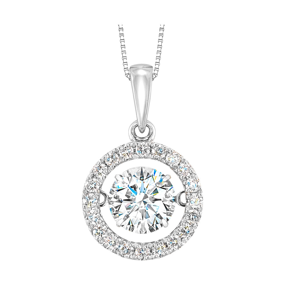 14Kt White Gold Diamond 1 1/4Ctw Pendant