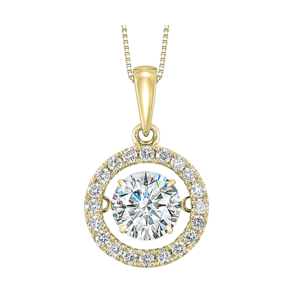14Kt Yellow Gold Diamond 1 1/4Ctw Pendant