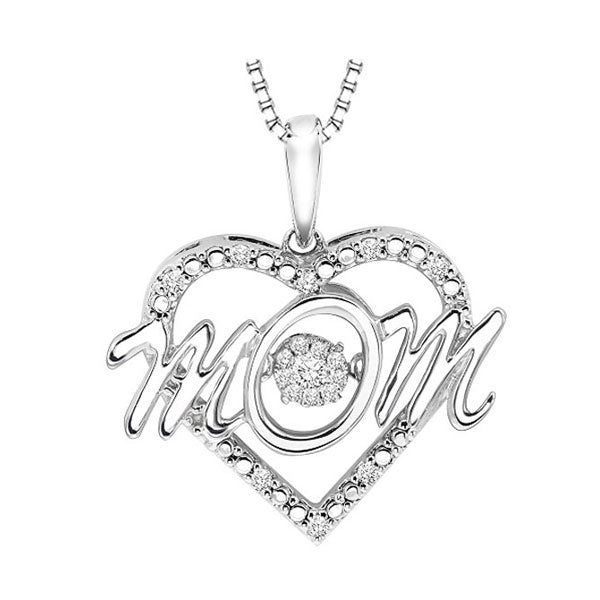 Silver Diamond 1/15Ctw Pendant