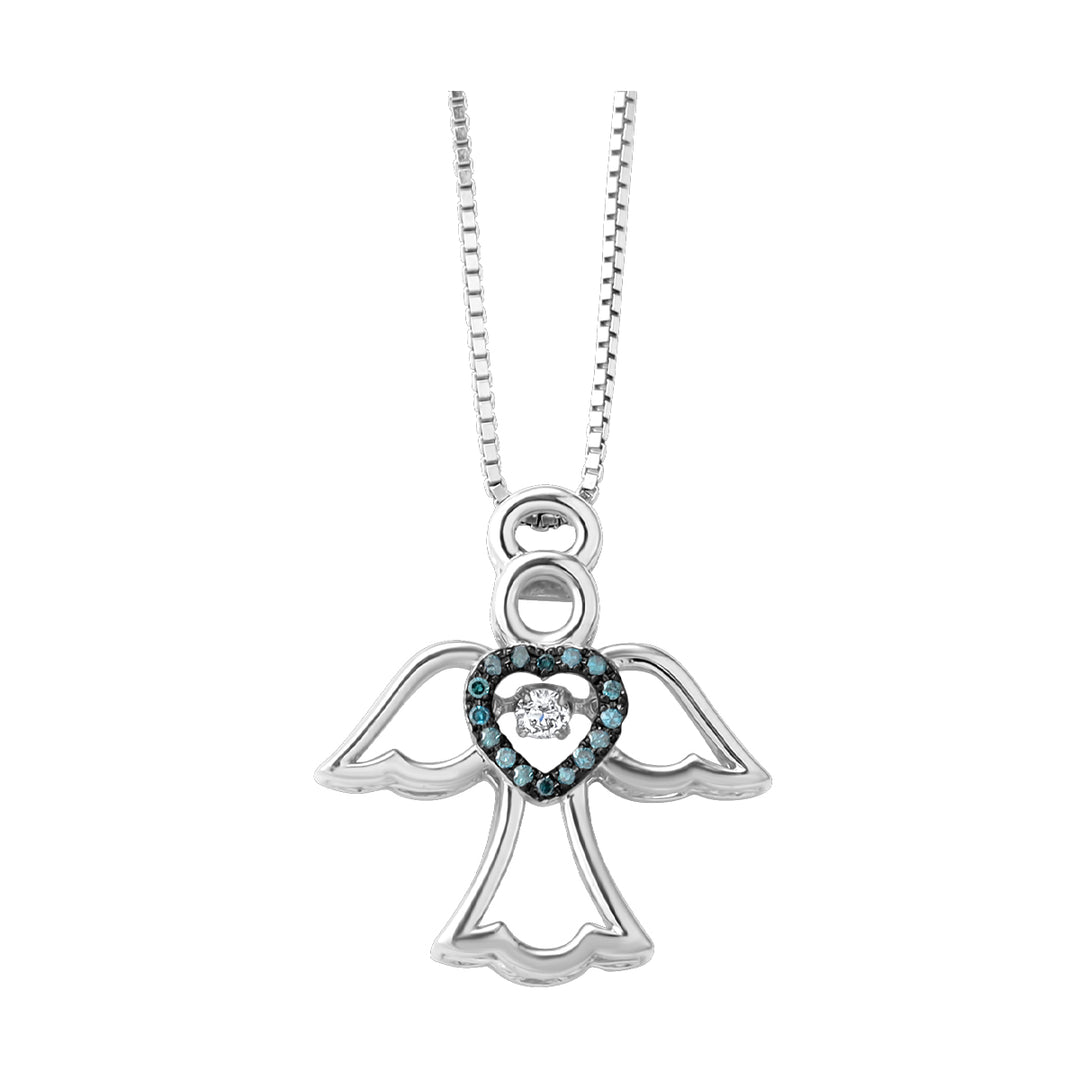 Silver Diamond 1/10Ctw Pendant