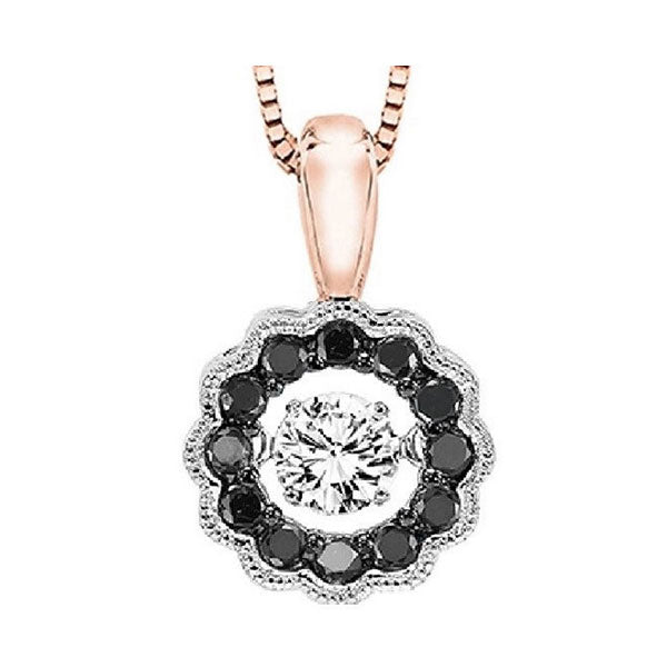14Kt Rose Gold Diamond 3/8Ctw Pendant