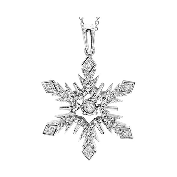 Silver Diamond 1/20Ctw Pendant