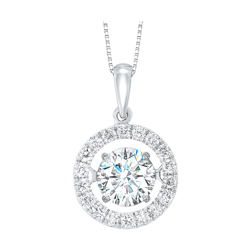 14Kt White Gold Diamond 2 3/8Ctw Pendant