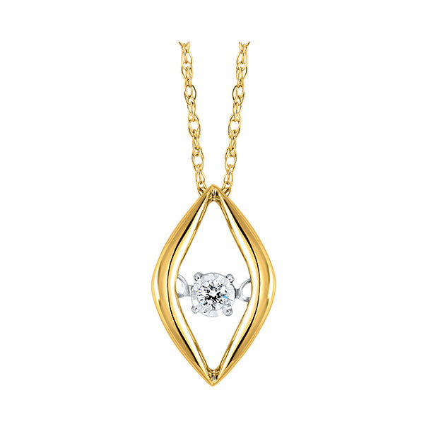 10Kt Yellow Gold Diamond 1/50Ctw Pendant