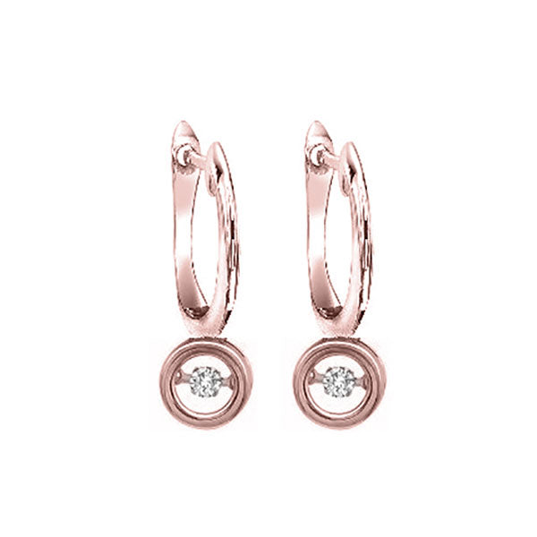 10Kt Rose Gold Diamond 1/25Ctw Earring