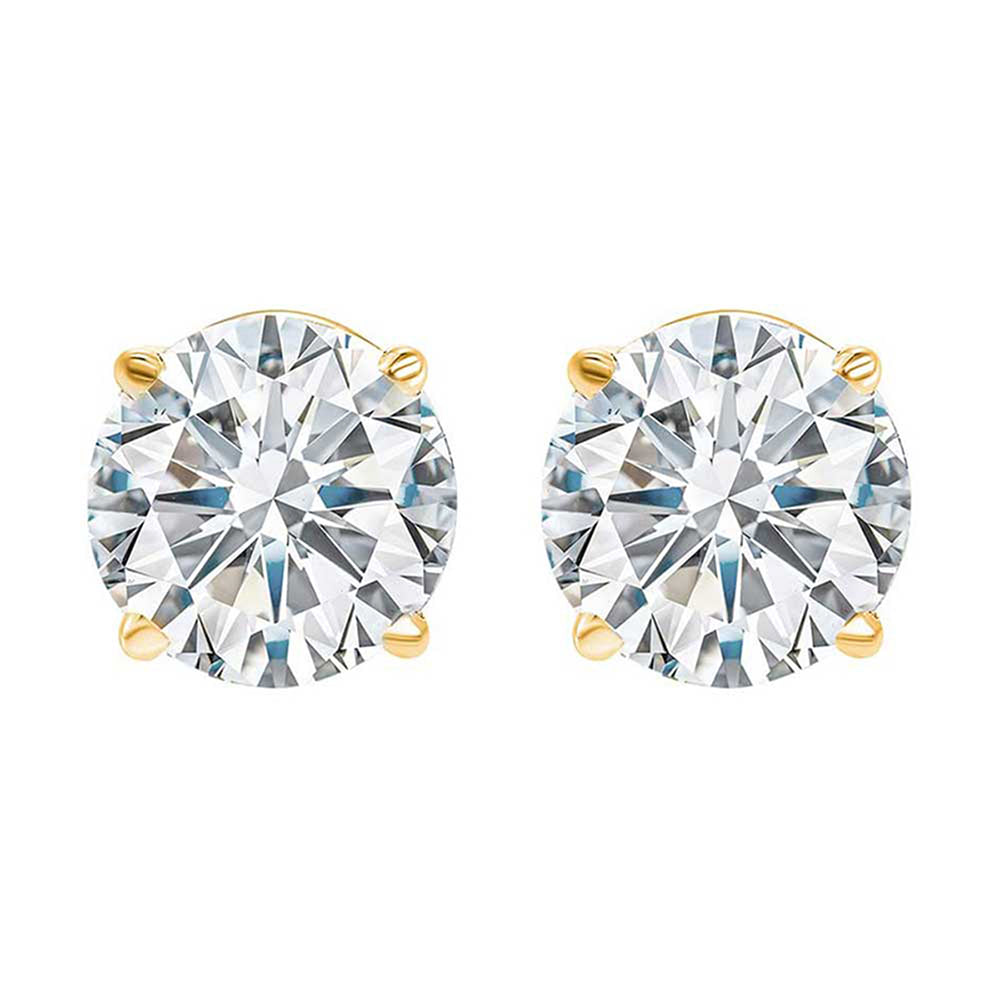 14Kt Yellow Gold Diamond 1/7Ctw Earring