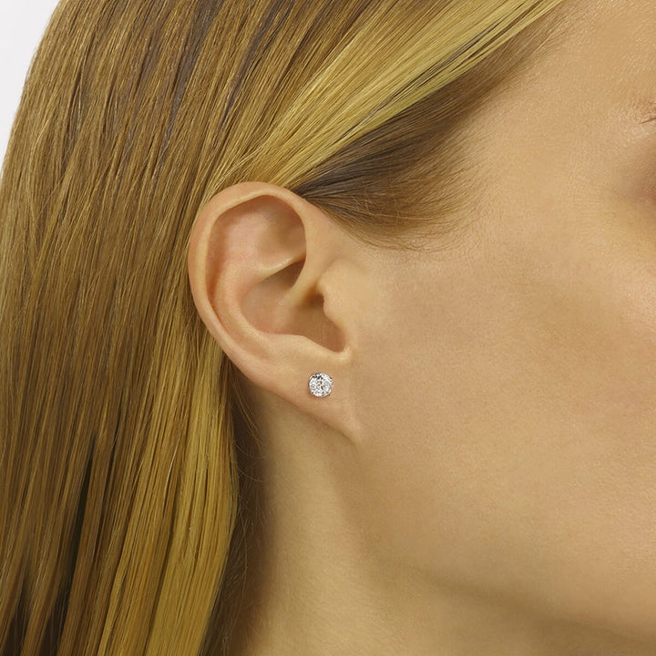 14Kt White Gold Diamond 1Ctw Earring