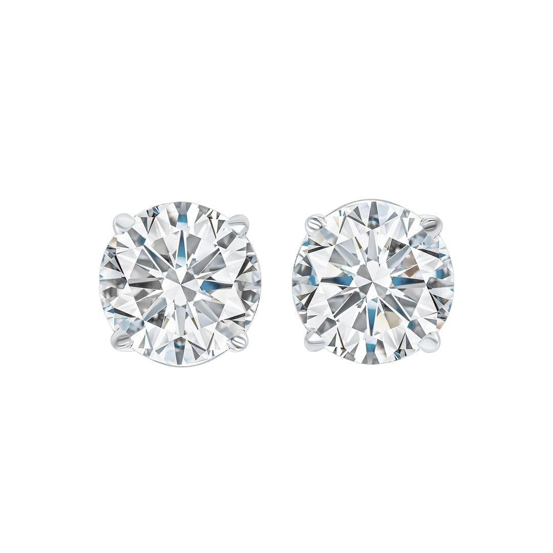 14Kt White Gold Diamond 2Ctw Earring