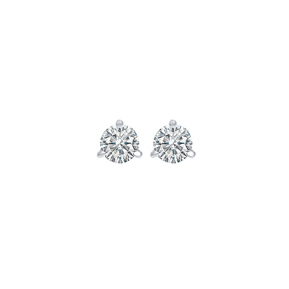 14Kt White Gold Diamond 1/10Ctw Earring