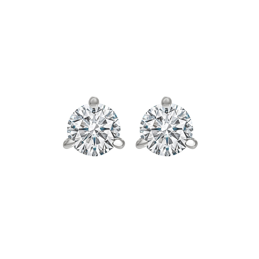 18Kt White Gold Diamond 5/8Ctw Earring
