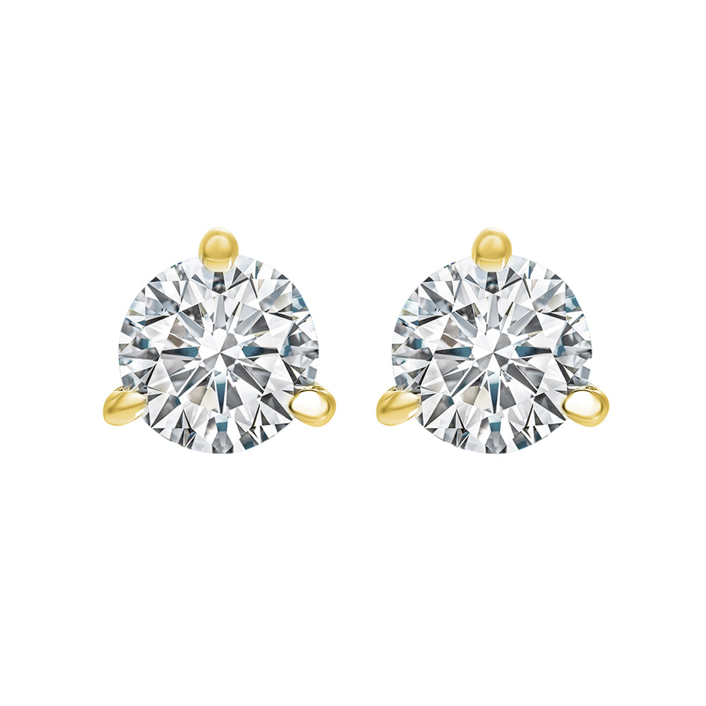 18Kt Yellow Gold Diamond 1 1/2Ctw Earring