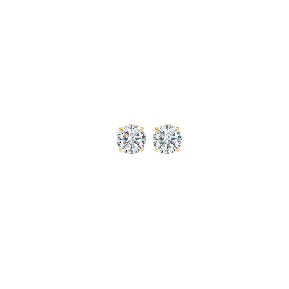14Kt Yellow Gold Diamond 1/10Ctw Earring
