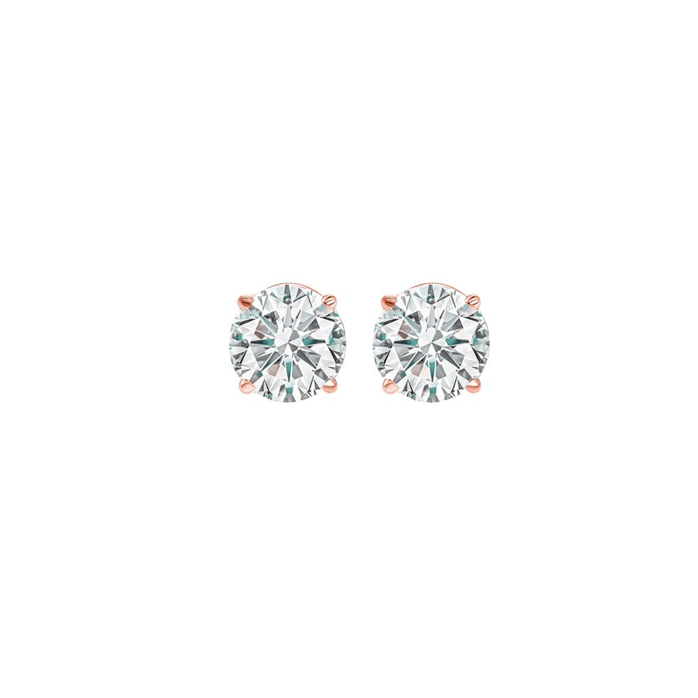 14Kt Rose Gold Diamond 1/3Ctw Earring