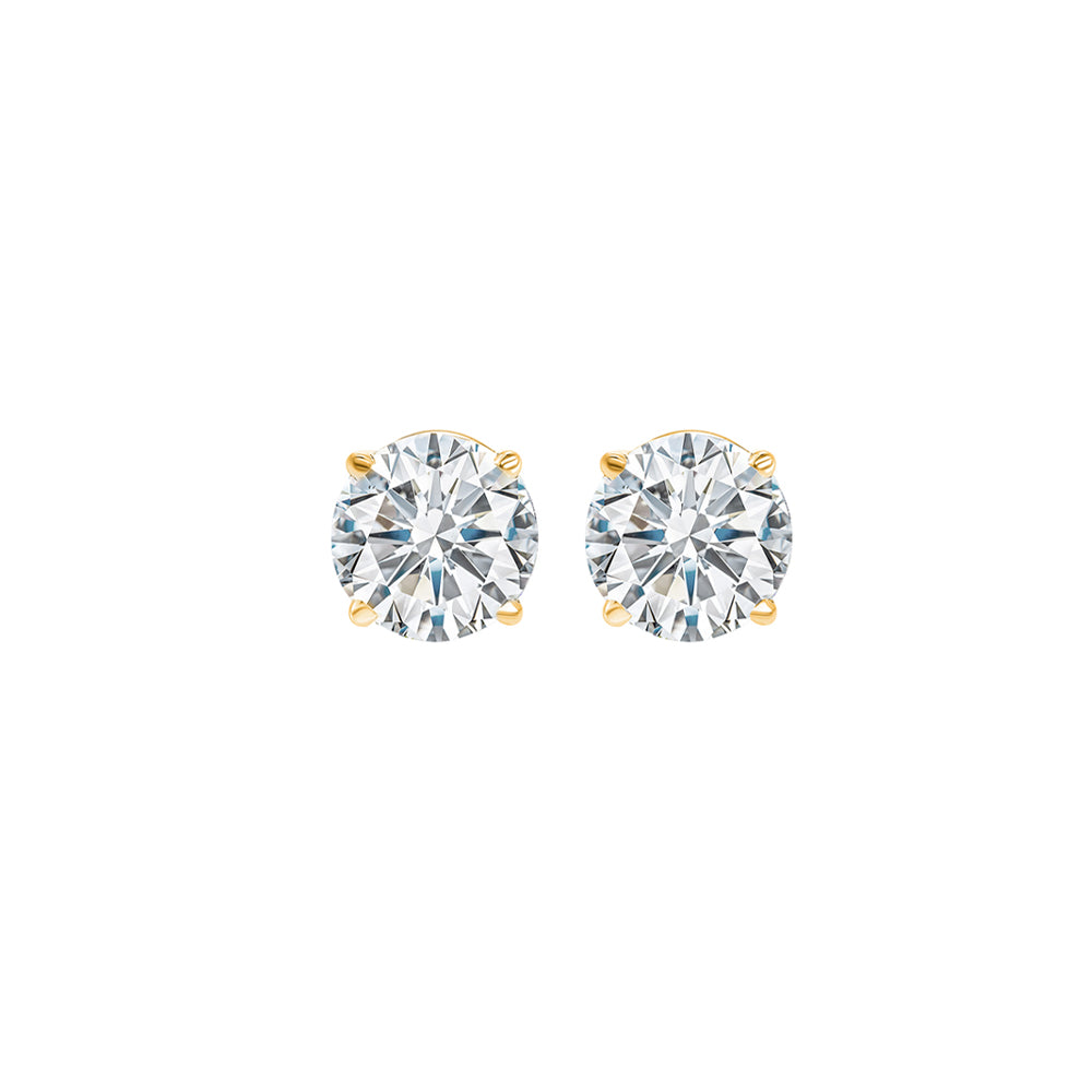 14Kt Yellow Gold Diamond 3/8Ctw Earring