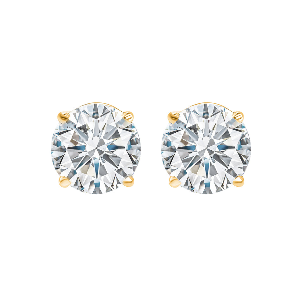 14Kt Yellow Gold Diamond 1 1/4Ctw Earring