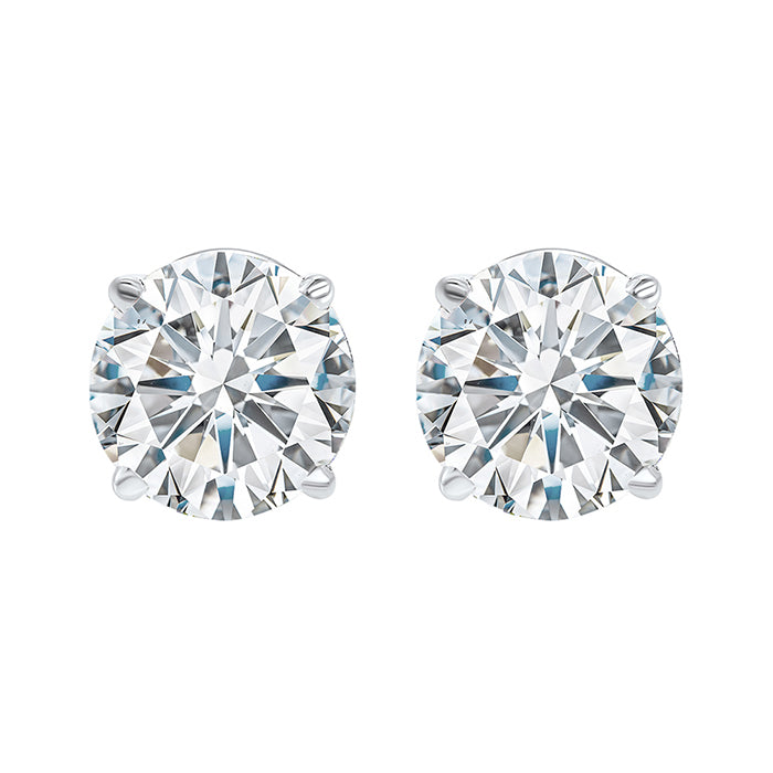 14Kt White Gold Diamond 1 1/2Ctw Earring