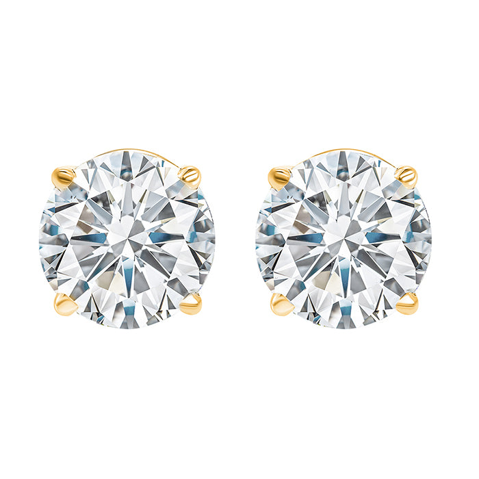 14Kt Yellow Gold Diamond 2Ctw Earring