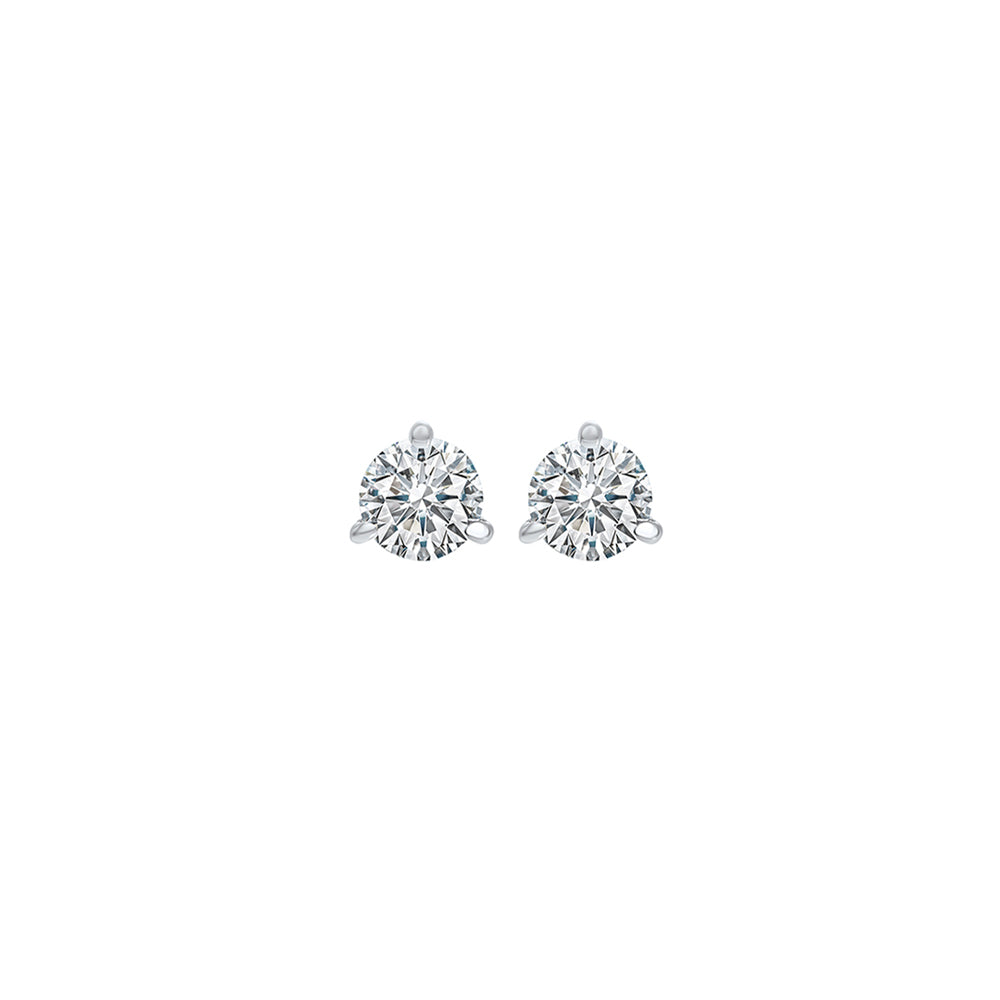 14Kt White Gold Diamond 1/20Ctw Earring