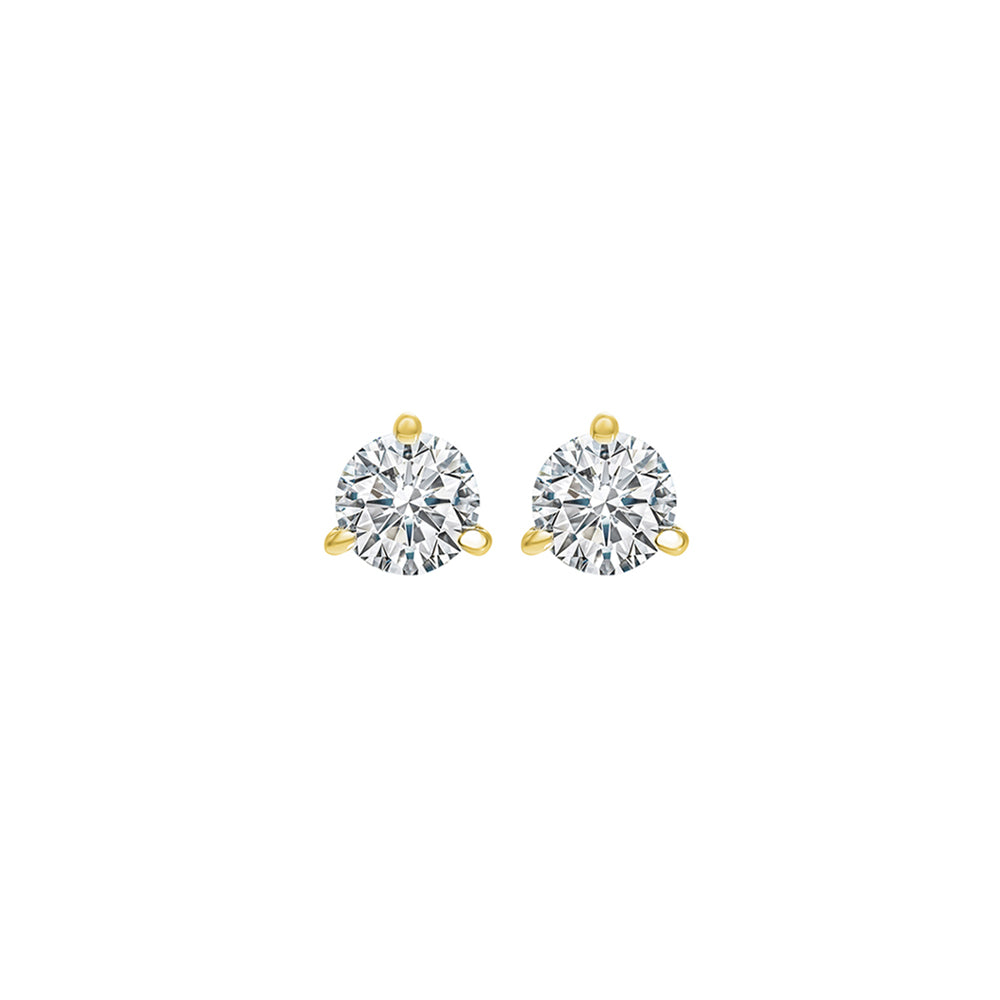 14Kt Yellow Gold Diamond 1/7Ctw Earring