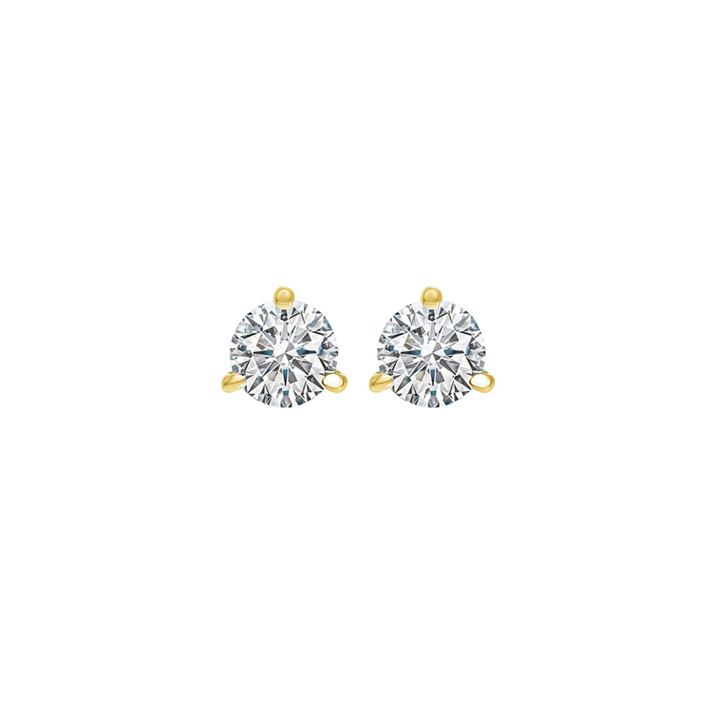 14Kt Yellow Gold Diamond 1/5Ctw Earring