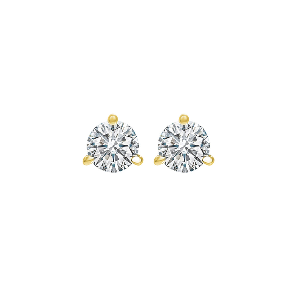 14Kt Yellow Gold Diamond 1/3Ctw Earring