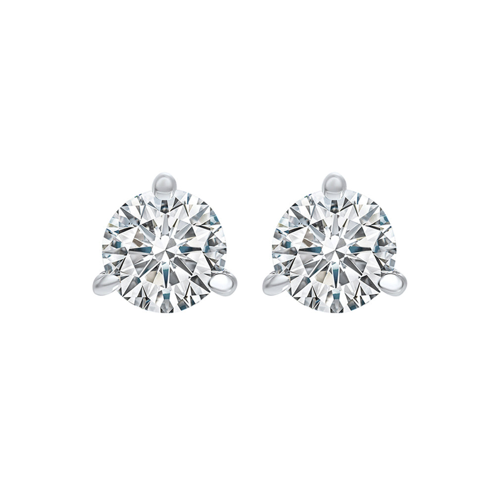 14Kt White Gold Diamond 1Ctw Earring