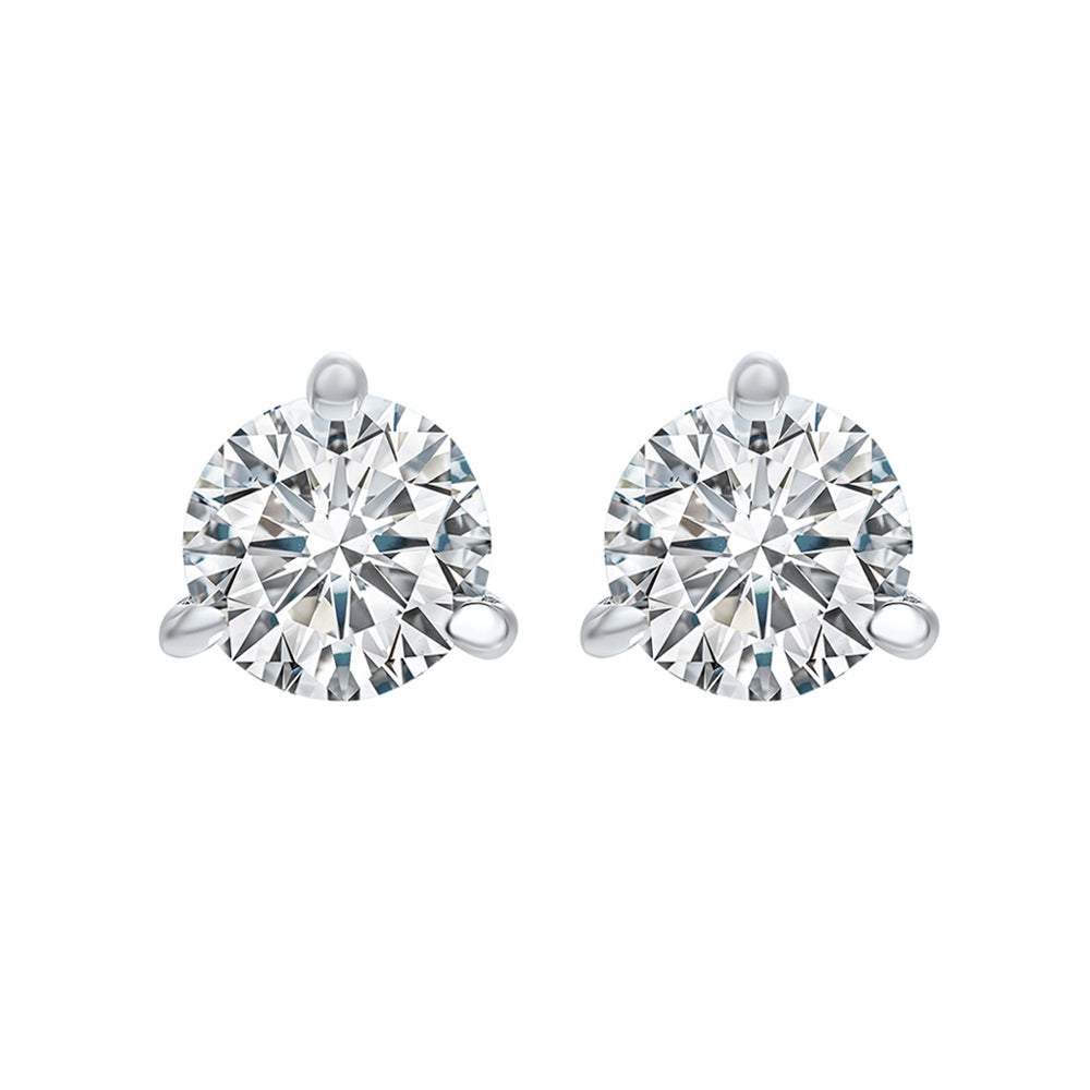 14Kt White Gold Diamond 1 1/2Ctw Earring