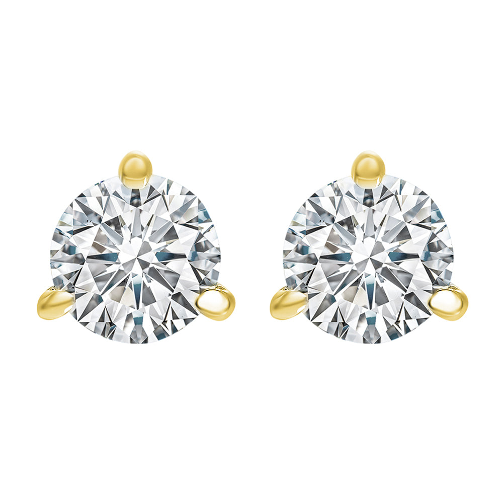14Kt Yellow Gold Diamond 2Ctw Earring