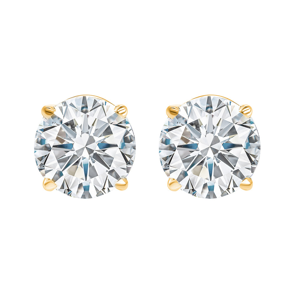 14Kt Yellow Gold Diamond 1/7Ctw Earring