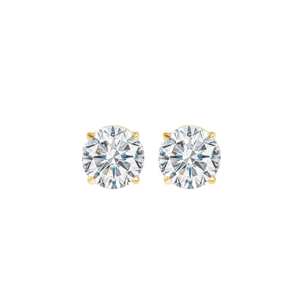 14Kt Yellow Gold Diamond 1/5Ctw Earring