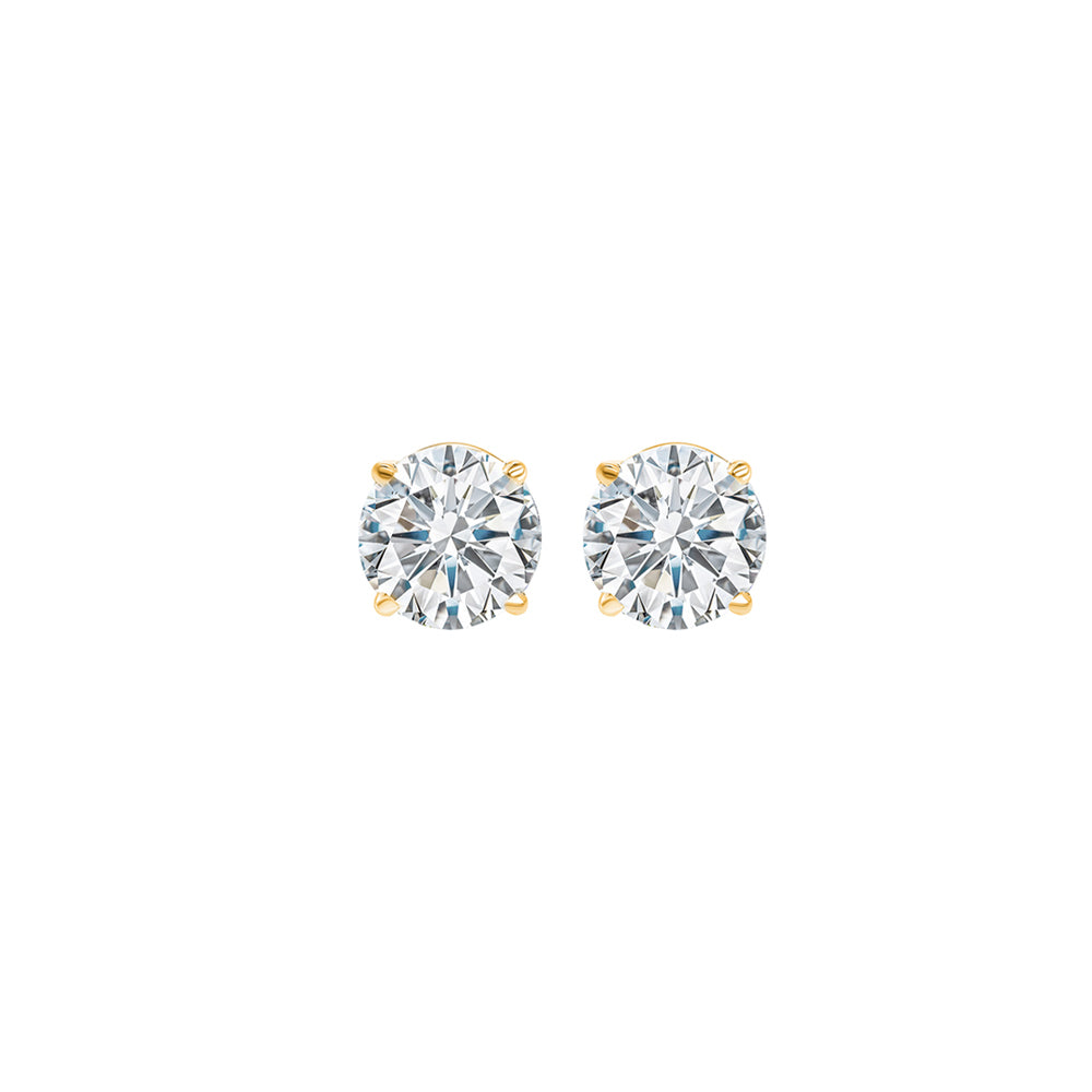 14Kt Yellow Gold Diamond 1/3Ctw Earring