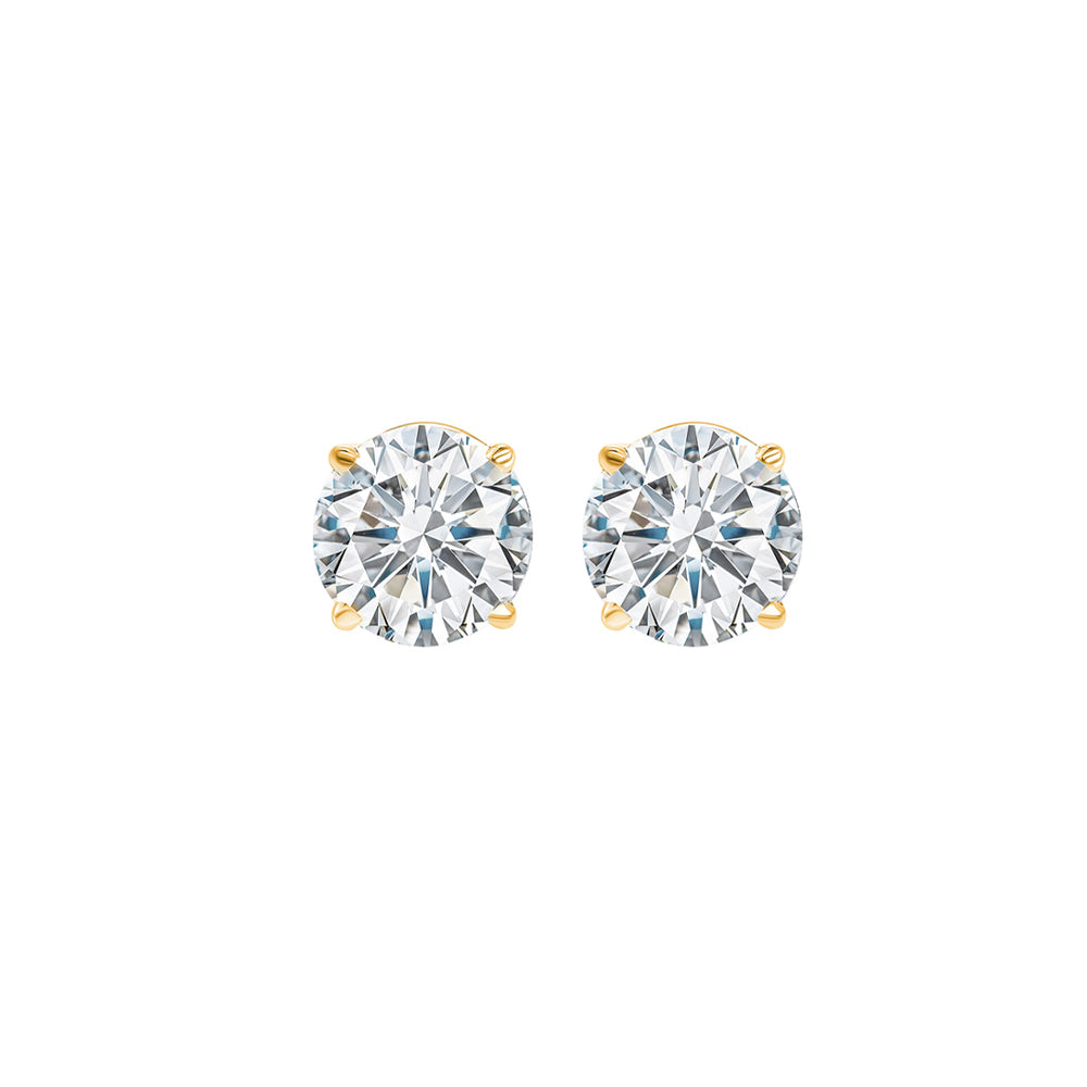 14Kt Yellow Gold Diamond 3/4Ctw Earring