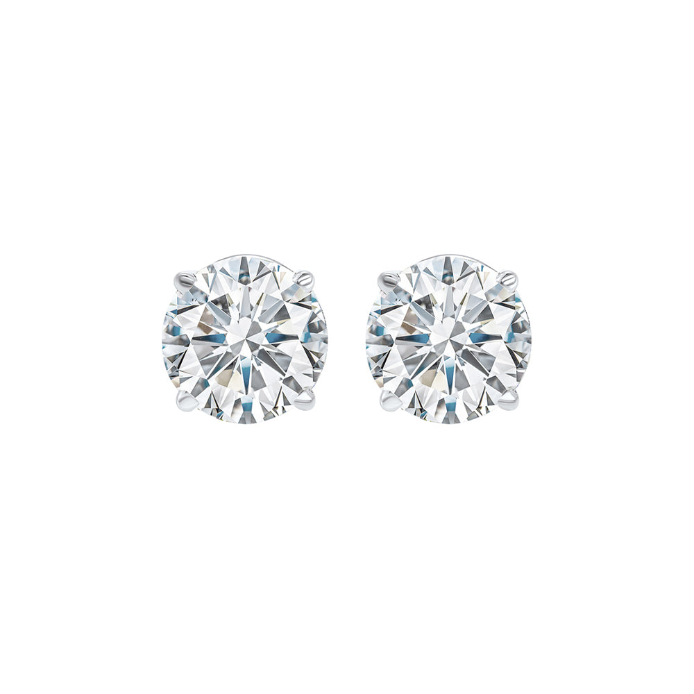 14Kt White Gold Diamond 3/4Ctw Earring