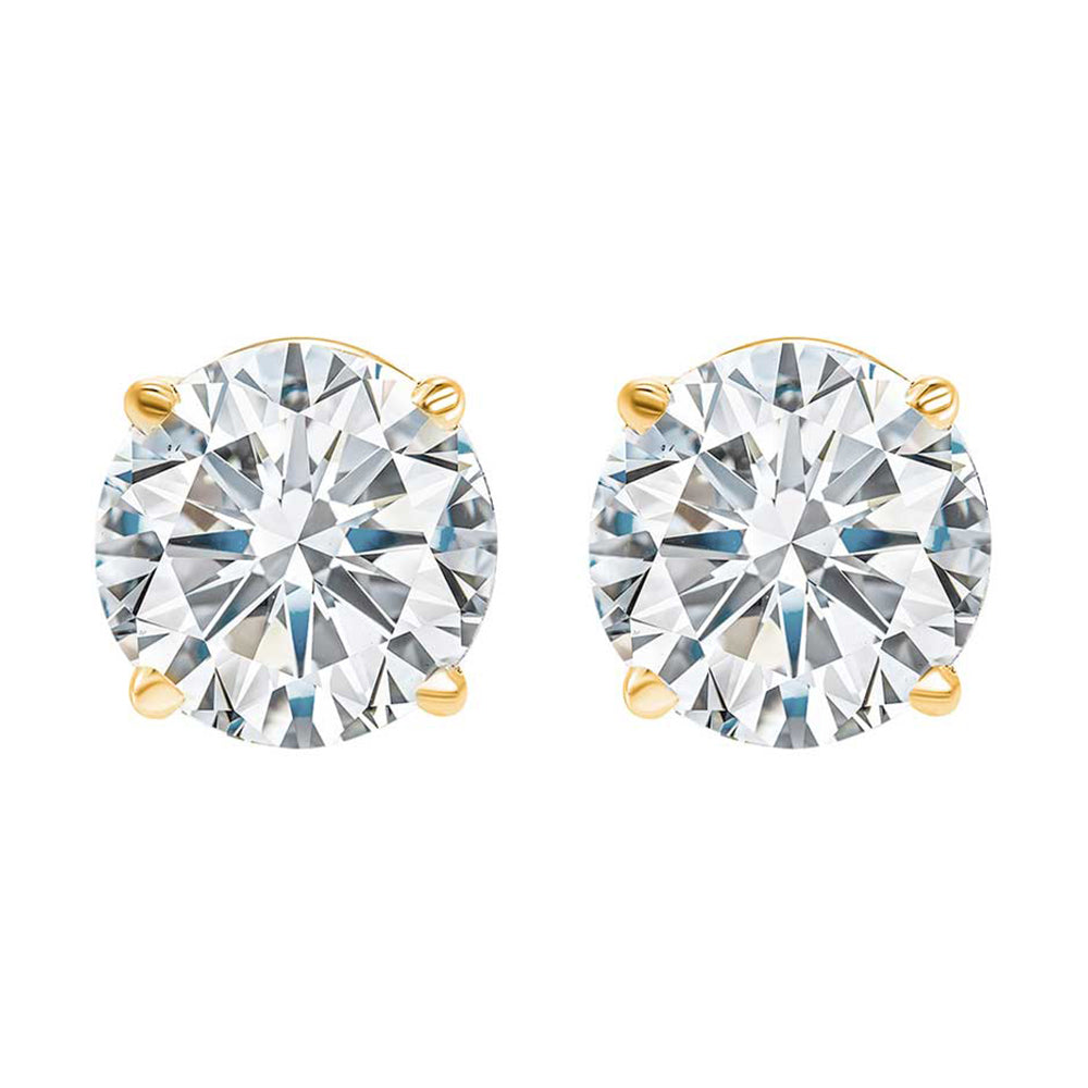 14Kt Yellow Gold Diamond 1 1/2Ctw Earring