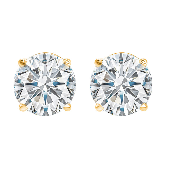 14Kt Yellow Gold Diamond 2Ctw Earring