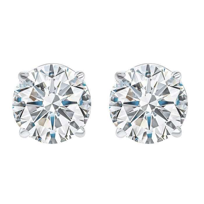 14Kt White Gold Diamond 3Ctw Earring