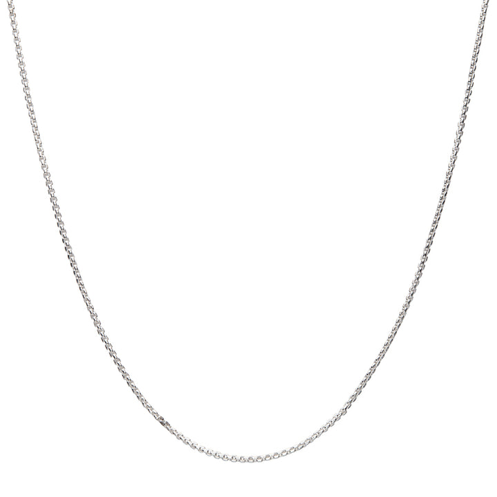 2.6mm 925 Italy Silver Polished Finish Box Chain Necklace with Flat Lobster Clasp