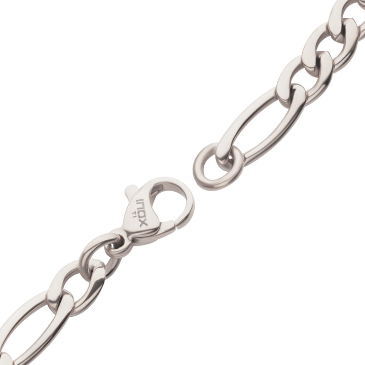 4.7mm Titanium Figaro Chain Necklace
